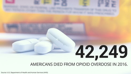 Opioid Crisis - Addict Deaths By Overdose on Drugs